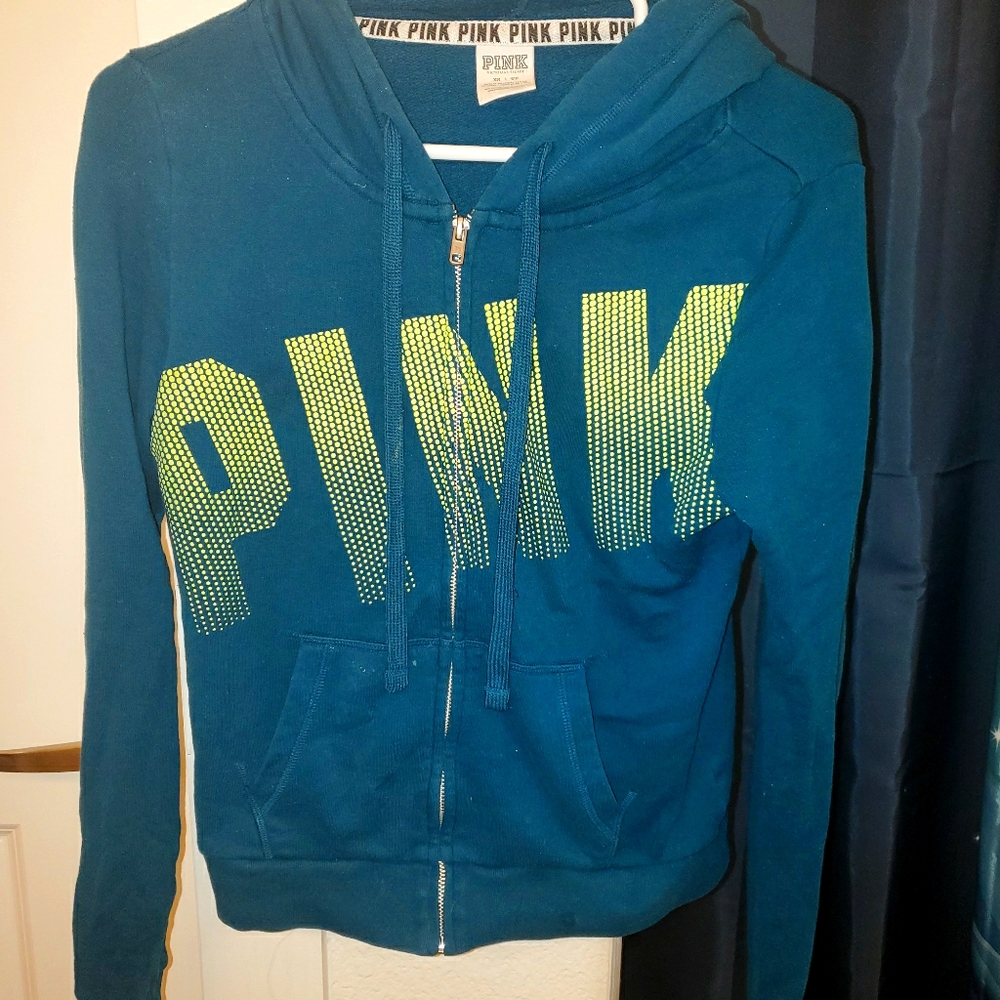 💞 PINK Teal full zip jacket